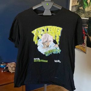 Anime shirt, black tee